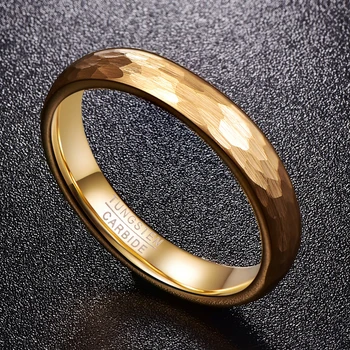 JQUEEN 4mm Pločio, Aukso Vestuvės Juvelyrika Priedai Žiedas 2MM Storio Vyrų Klasikinio Volframo Plieno Žiedas
