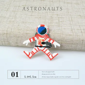 Astronautas Plantes Išsiuvinėti Pleistrai Drabužių kortelę Mielas Appliques T-marškinėliai, Džinsai Drabužiai, Lipdukai, Emblemos Maišeliai