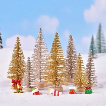 12pcs/set Mini Kalėdų eglutę Šalnų Kaime Namas Kalėdų Medžio Apdailos Prekių Namo Kalėdos Kalėdų Dekoro Šalis Maža Y8N9