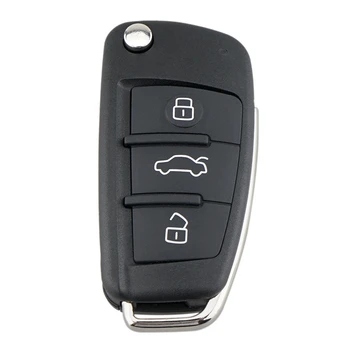 Automobilio Smart Remote Key 3 Mygtuką 433Mhz A2 A4 S4 Kabrioletas Quattro Avant 2005 M. 2006 m. 2007 m. 2008 M. 48 Chip 8P0837220D