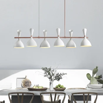 Dizaineris restoranas kabinti lempas paprastas postmodernios kūrybinės kavinė valgomojo stalo juostoje Šiaurės sieniniai šviestuvai medienos
