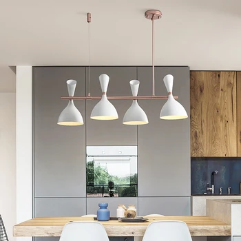 Dizaineris restoranas kabinti lempas paprastas postmodernios kūrybinės kavinė valgomojo stalo juostoje Šiaurės sieniniai šviestuvai medienos