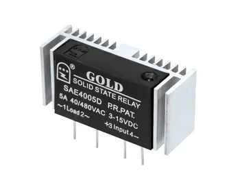 Miniatiūriniai Solid State Relay SAE4008D AC PCB Pin Relė su Šilumos Kriaukle 8A