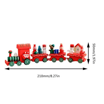 2019 Karšto Naujas Traukinio Magnetinės Medinės Dekoracijos Traukinių Modelis Žaislai, Kalėdų Santa/Meška Dovana Vaikams, Vaikams Tinka Medienos Biro Kelio