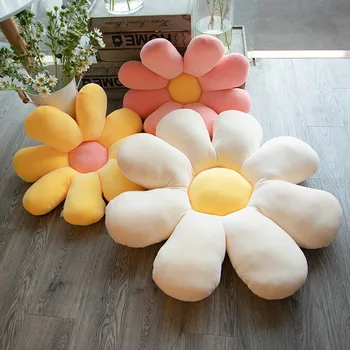 Gėlių Pliušas Pagalvės Mielas Daisy Mesti Pagalvės, Pagalvėlės Tikroviška Augalų Daisy Saulėgrąžų Žaislas Pagalvę Namų Sofos Dekoro Kėdės Pagalvėlės