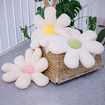 Gėlių Pliušas Pagalvės Mielas Daisy Mesti Pagalvės, Pagalvėlės Tikroviška Augalų Daisy Saulėgrąžų Žaislas Pagalvę Namų Sofos Dekoro Kėdės Pagalvėlės
