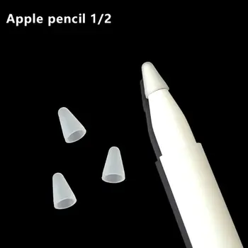 5vnt Silikono Apsaugos Atveju Plunksnų Padengti Odos Apple Pieštukas 1 2 Touchscreen, Stylus Pen