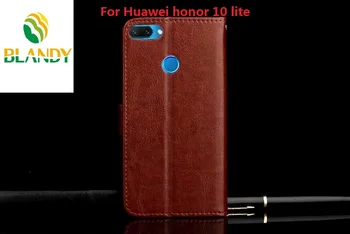 10vnt/daug Huawei honor 10 Crazy Horse PU Odos TPU Atveju Piniginės Padengti Huawei honor 10 lite