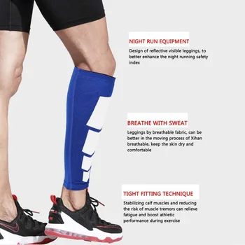 Sportas Kojos Kojos Blauzdos Įtvaras Paramos Ruožas Rankovės Suspaudimo Exerciser Unisex Kojos Suvynioti Raštas Lauko Sporto naujas