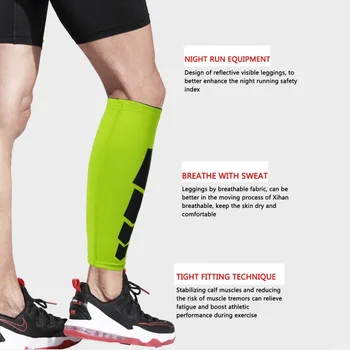 Sportas Kojos Kojos Blauzdos Įtvaras Paramos Ruožas Rankovės Suspaudimo Exerciser Unisex Kojos Suvynioti Raštas Lauko Sporto naujas