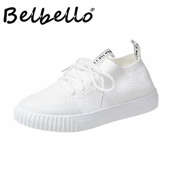 Belbello 2019 Kvėpuojantis Lengvas Mažas 35-40 Dydis balti bateliai Vasaros Gatves Karšto pardavimo mados batai Studento Mėgstamus