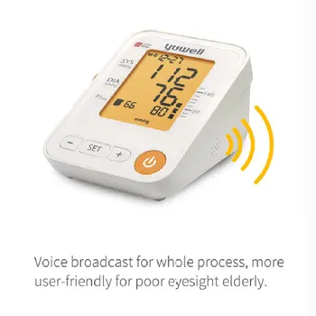 YE650D Rankos Kraujo Sphygmomanometer Monitorius LCD Skaitmeninis Širdies ritmo Matuoklis Priemonė, Automatinė Stebėti Namų Sveikatos Priežiūros Įranga