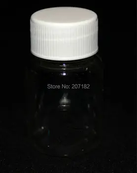 (100vnt/lot) 30ml/30g Skaidrus PET Medicinos Butelį, Kosmetikos Butelį, Kapsulių Buteliuko, Plastikinis Butelis su aliuminio folija padas