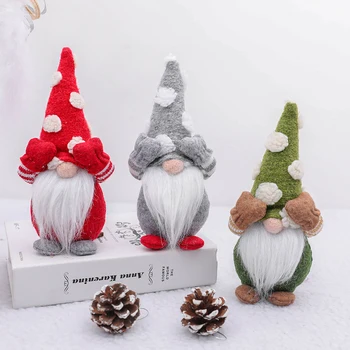 Kalėdų Beveidis Lėlės Apdailos Gnome Santa Kalėdų Medžio Kabo Ornamentu Namų Pakabukas Dovanos Lašas Papuošalai Šalies Prekių Z