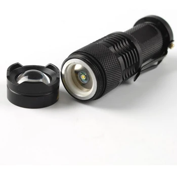 Mini Zoom Dėmesio Žibintuvėlis LED Mikro Keychain Fotoblyksčių Lempos, Šviesos, Žibintuvėlis, atsparus Vandeniui Gyvenimo Žibintu, Kempingas, Žygiai Vaikams Playin