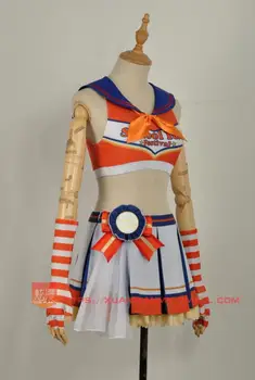 Karšto Anime Lovelive!Saulė!! Cosplay Aqours Takami Chika merginos Cheerleaders Helovyno Cosplay Kostiumų Moteris Vyras