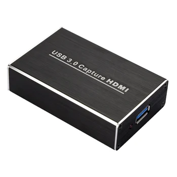 HDMI Užfiksuoti Kortelės Live Transliacijos Vaizdo įrašymo Įrenginys, USB 3.0 4K 1080P HD Grabber Raktą Lauke Įrašymo Užfiksuoti PC PS4 Žaidimas