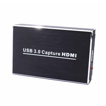 HDMI Užfiksuoti Kortelės Live Transliacijos Vaizdo įrašymo Įrenginys, USB 3.0 4K 1080P HD Grabber Raktą Lauke Įrašymo Užfiksuoti PC PS4 Žaidimas