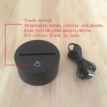 Šiuolaikinės USB Šviesos 7 Spalvų Keitimas Vėžlys, Naktį Šviesos Lempos 3D Touch Naktį Šviesos Namuose Apšvietimas