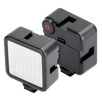 Už DJI Osmo Kišenėje/GoPro DSLR Fotoaparatas Išmanųjį telefoną Ulanzi W49 Mini LED Vaizdo Šviesos, Fotografijos Šviesos Lempos Reikia Įdiegti Baterija