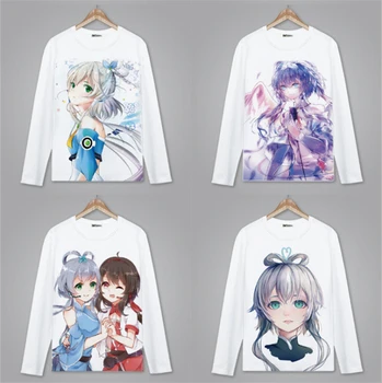 Vocaloid Vsinger Luo Tianyi Yuezheng Ling Long Rankovėmis Hoodies T-shirt Anime Cosplay Spausdinti Dienos Kostiumai Megztiniai Palaidinės