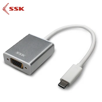 USB3.1 Tipas-C male VGA femaie Adapteris 2K hub Konverteris 1080P Raiška naujų 