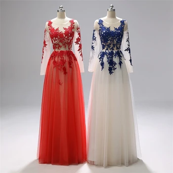 Naujas Atvykimo ilgomis rankovėmis vakaro suknelės 2021 sandėlyje Oficialų suknelė šalis, avondjurk chalatas de soiree Vakare gown Pigūs Šalis suknelė