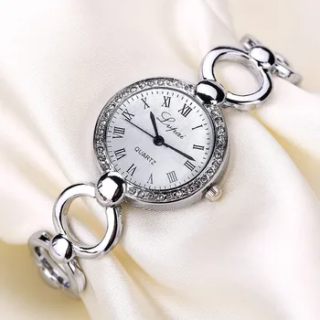 Moterų Atsitiktinis Kvarco LVPAI Karšto Pardavimo Mados Prabangių Moterų Laikrodžiai Suknelę Dovanų Kūrybos Ponios Laikrodis Apyrankė Žiūrėti Ponios 