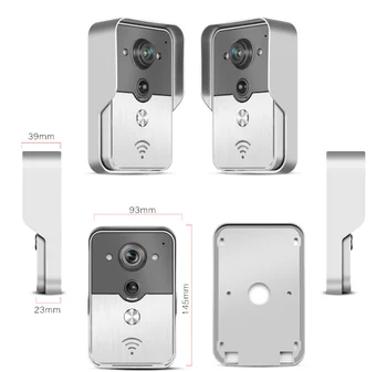 WiFi Smart Durų Doorbell Akutė Kamera PIR infraraudonųjų SPINDULIŲ Naktinio Matymo Signalizacijos Atrakinti Uxcellmo