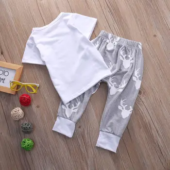 2VNT Berniuko, Vaikų trumpomis Rankovėmis marškinėliai+Kelnės Komplektus 2VNT Vasaros Drabužių Rinkinys