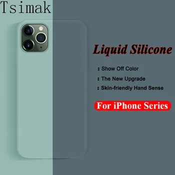 Case For iPhone 12 11 Pro Max XS XR X 7 8 6 Plius 6S SE 2020 SE2 Skystu Silikonu Mielas Saldainiai Padengti iPhone 12 Mini Telefonas Atvejų
