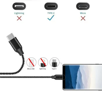 5Pack (3/3/6/6/10FT) USB C Tipo Kabelio 