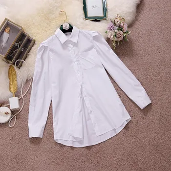 Moterų Street Chic Stiliaus Baltos spalvos Marškinėliai Suknelė Atitikimo Užtrauktukų Black PU Odos Korsetas Twinset Suknelė TN519