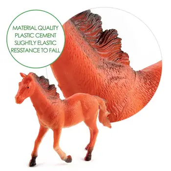 8Pcs Mini Realistinis Arklys Gyvūnų Plastikiniai Modelis Statulėlės, 