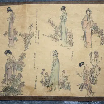 Kinijos antikos tapybos honglouqunfang nuotrauką ilgai pažymėkite tapybos Kinų tapyba