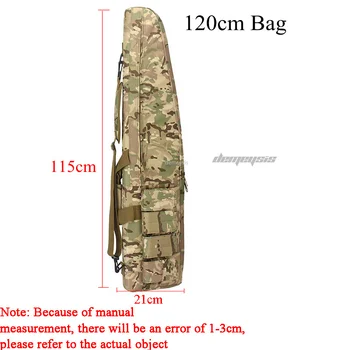 45 colių Tactical Rifle Saugojimo Bylos Airsoft Dažasvydis Pečių Kuprinė Karinės Medžioklės Ginklą Maišelį Sunkiųjų Drobės 115cm