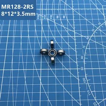 Nemokamas pristatymas aukštos kokybės 10vnt MR128-2RS (JUODA ) 678-2RS MR128RS 678 giliais rutulinis guolis 8*12*3.5 mm, miniatiūriniai guolis