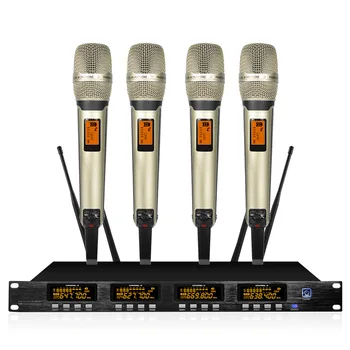Bevielio mikrofono sistema dažnių kolonėlė profesionalių UHF dual nešiojamą dual lavalier mikrofonas bevielis karaoke