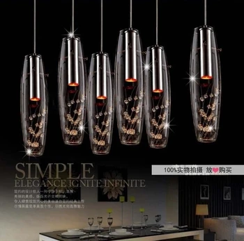 LED Kristalų Pakabukas Šviesos Modernios LED Pakabukas Lempa, virtuvė šviesos kabo lempa patalpų apšvietimas