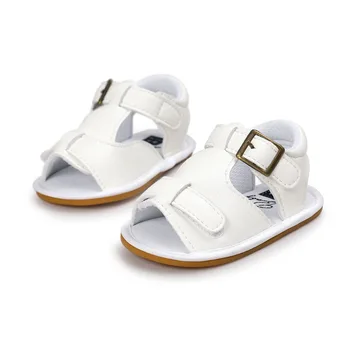 2020 Naują Pavasario Kietas Mielas kietos gumos Kūdikių mokasinai vaikų Vasaros berniukai sandalai pu oda Kūdikių Audinys batai kūdikiui sandalai