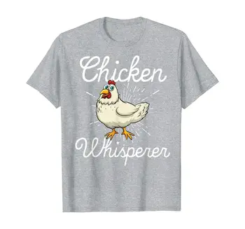 Vištienos Whisperer Ūkininkas Višta Gaidys Meilužis T-Shirt