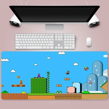 Mario Profesionalus žaidimas pelės mygtukai 900x400mm HD modelis didelio kompiuterio pelės padas animacinių filmų XXL klaviatūros, pelės mygtuką