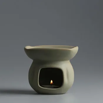 Japonų Stilius Derliaus Šiurkščios Rankų Darbo Keramikos Aromatas Krosnys, Keraminiai Eterinio Aliejaus Lempa, Žvakė Šildymo Smilkalų Degiklis Namų Dekoro