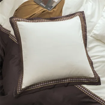 2018 Kavos Prabangaus Satino patalynės komplektai Siuvinėjimo lova nustatyti dvigubo karalienė king size antklode padengti paklode komplektas užvalkalas 4/6pcs