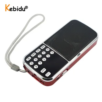 Kebidu L-088 Hi-Fi Mini Garsiakalbį Su 32GB Micro SD Kortele MP3 Garso Grotuvas, Žibintuvėlis Stiprintuvo Paramos FM Radijo Nešiojamųjų Garsiakalbių
