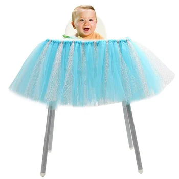 Aukštos Baby Shower Tiulio Tutu Stalo Sijonai Gimtadienio Namų Tekstilės Stalo Grindjuostes Kėdė Namų Tekstilės Šalies Prekių