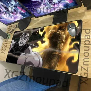 XGZ Pritaikyti Didelių Pelės Mygtukai Tikslumo Juoda Užraktas Krašto Pop Anime JoJo ' s Bizarre Adventure Kompiuterio Stalas Mat Guma Non-slip