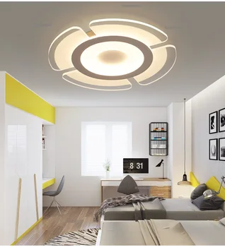 Paprasta, modernios LED kambarį lubų lempa kūrybos turas vėjo malūnas - ultra plonas meno restoranas studijų Lubų šviesos AC90-260V