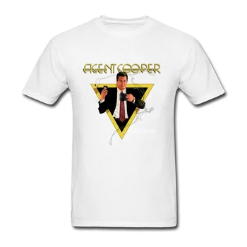 Mados prekinio ženklo Populiarus Agentas Cooper marškinėliai Vyrų Madinga Karšto Trišakis 90-ųjų Dizaino marškinėliai Natūralios Medvilnės Kostiumai Suaugusiems Vasara
