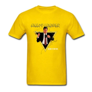 Mados prekinio ženklo Populiarus Agentas Cooper marškinėliai Vyrų Madinga Karšto Trišakis 90-ųjų Dizaino marškinėliai Natūralios Medvilnės Kostiumai Suaugusiems Vasara
